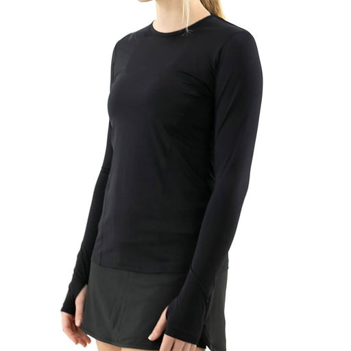 FILA UV Blocker Womens Long Sleeve Tennis Shirt - BLACK 001/XXL