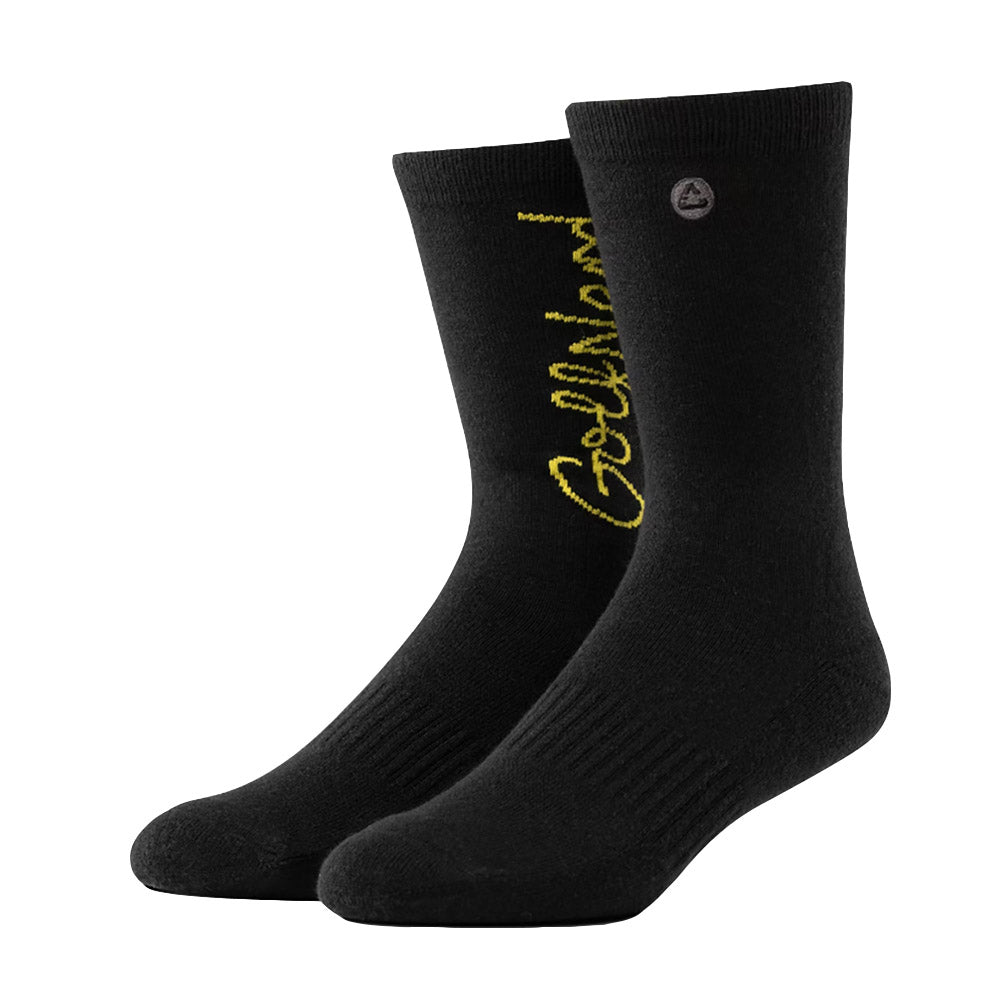 Travis Mathew Time Capsule Crew Mens Golf Sock - Black/One Size