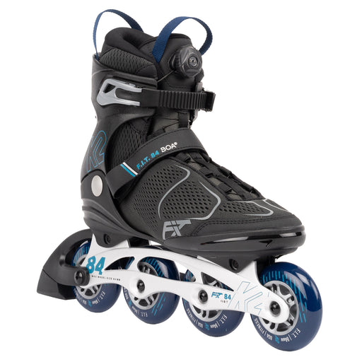 K2 F.I.T. 84 Boa Gray Mens Inline Skates 31875 - Gray/Blue/9.5