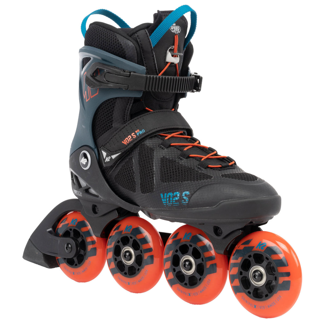 K2 VO2 S 90 Mens Inline Skates - Mod Used 31957 - Blk/Blue/Orange/11.0
