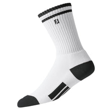 
                        
                          Load image into Gallery viewer, FootJoy ProDry Junior Crew Socks - WHITE/BLACK 100
                        
                       - 4