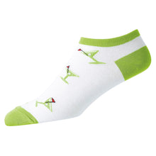 
                        
                          Load image into Gallery viewer, FootJoy ComfortSof Martini Print Low Cut Socks - Lime
                        
                       - 3