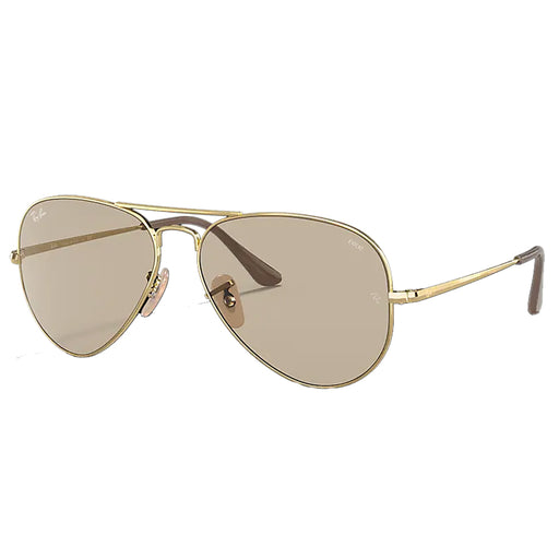 Ray-Ban Aviator Metal II Brown Sunglasses - 58