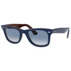Ray-Ban Wayfarer In Top Blue on Red Sunglasses