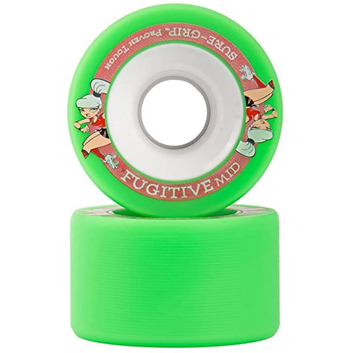 Sure Grip Fugitive Mid 62mm Roller Skate Wheels - Green 97a
