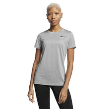 
                        
                          Load image into Gallery viewer, Nike Legend Womens Short Sleeve Training Shirt - 063 DK GRY HTHR/XL
                        
                       - 7