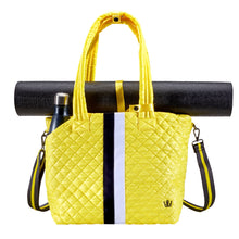
                        
                          Load image into Gallery viewer, Oliver Thomas Kitchen Sink Tote Bag - Citron Stripe/One Size
                        
                       - 14