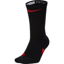 
                        
                          Load image into Gallery viewer, Nike Elite Mens Crew Socks - Black/Red/L
                        
                       - 1